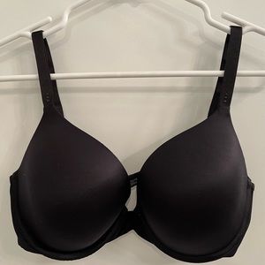 Victoria's Secret Women's Black BIOFIT Uplift Demi Underwired Push-Up Bra Sz 36D